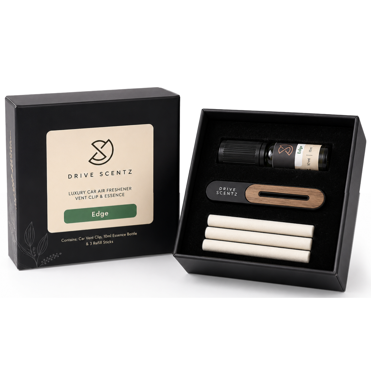 Edge - Luxury Wooden & Metal Car Air Freshener