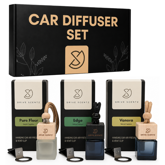Edge, Vanora & Pure Fleur - Car Diffuser Set Fragance - Pack x 3