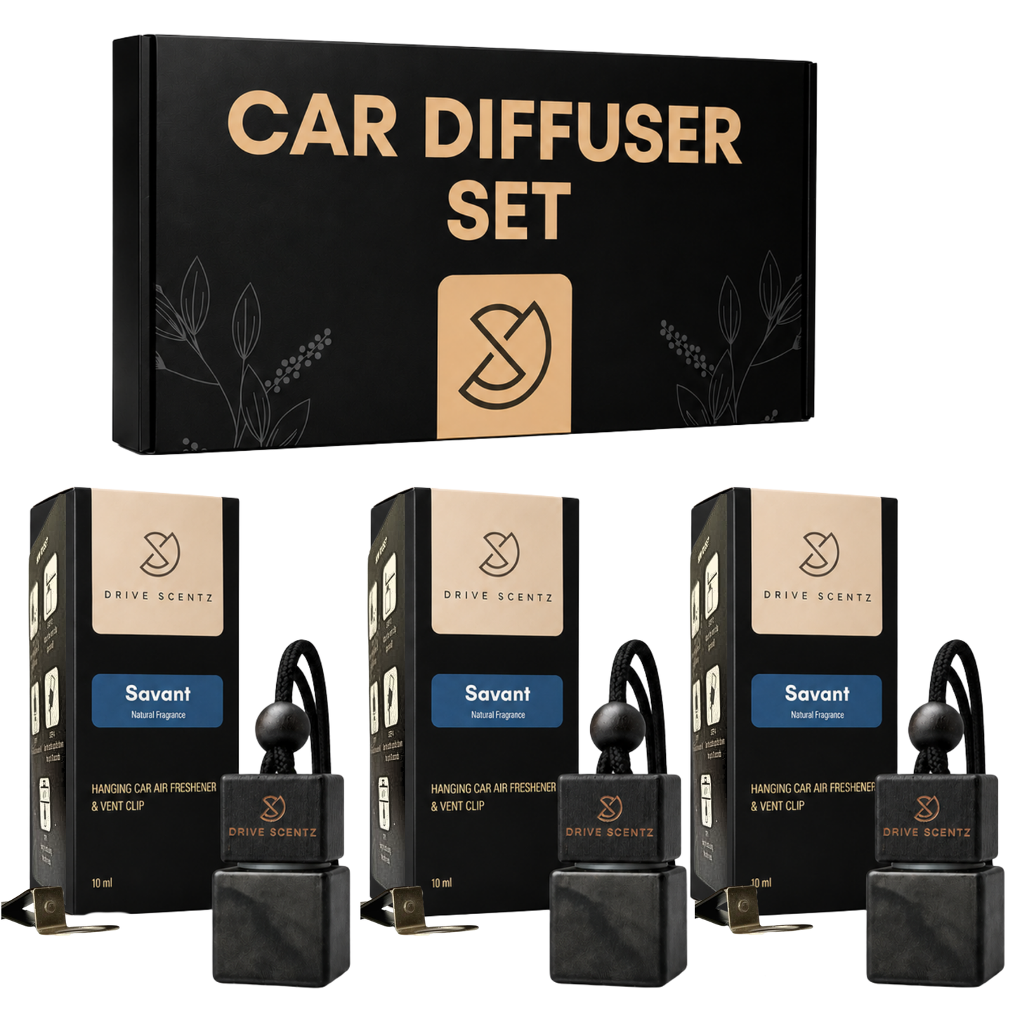 Savant - Car Diffuser Set Fragance - Pack x 3