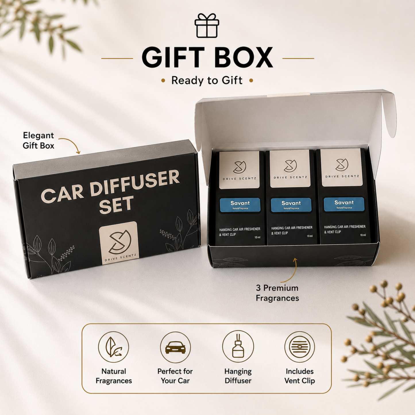 Savant - Car Diffuser Set Fragance - Pack x 3