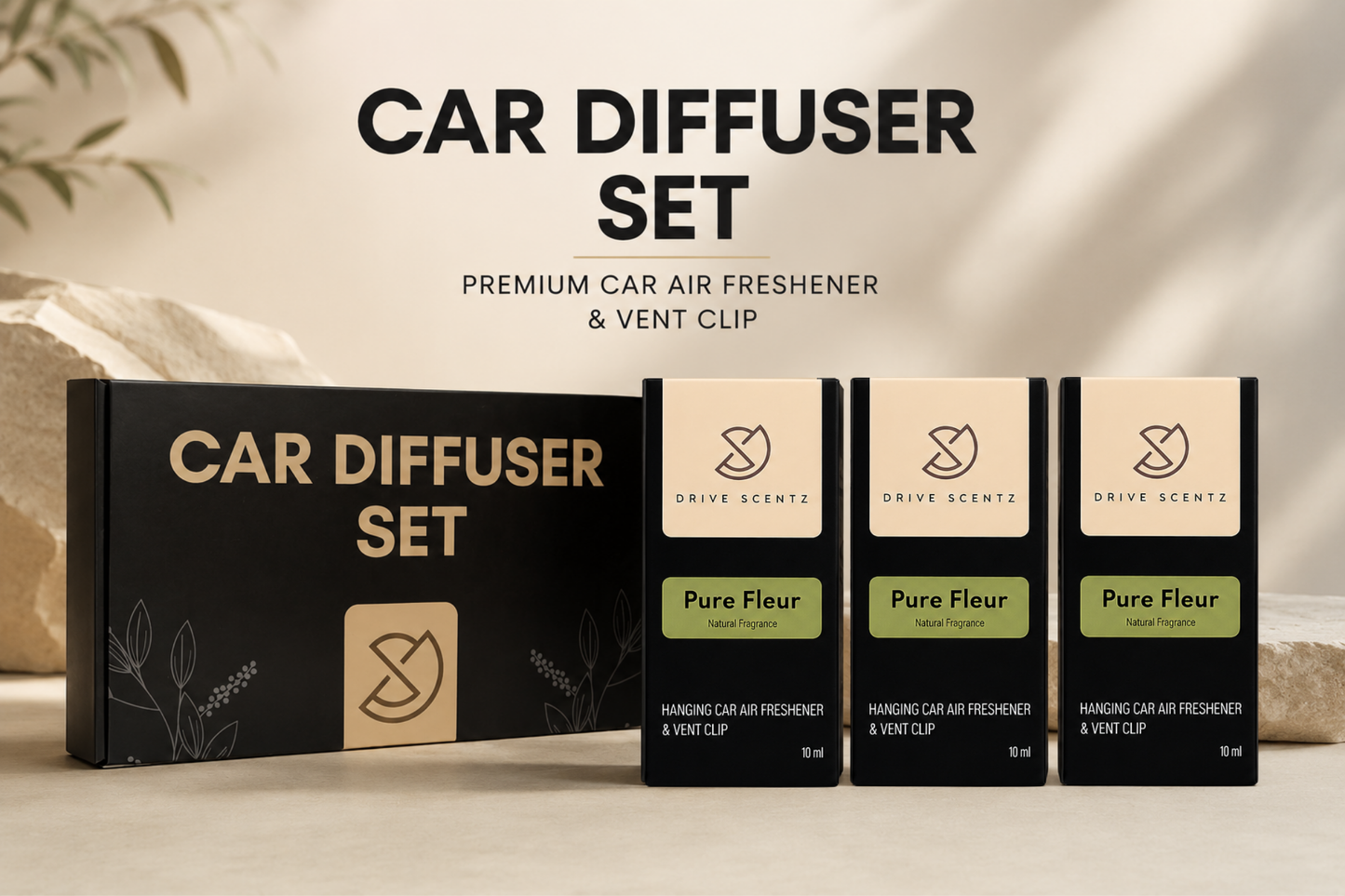 Vanora - Car Diffuder Set Fragance - Pack x 3